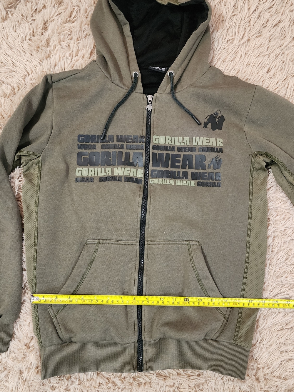 Gorilla Wear Bowie Mesh Zipped Hoodie - Picture 6 of 11
